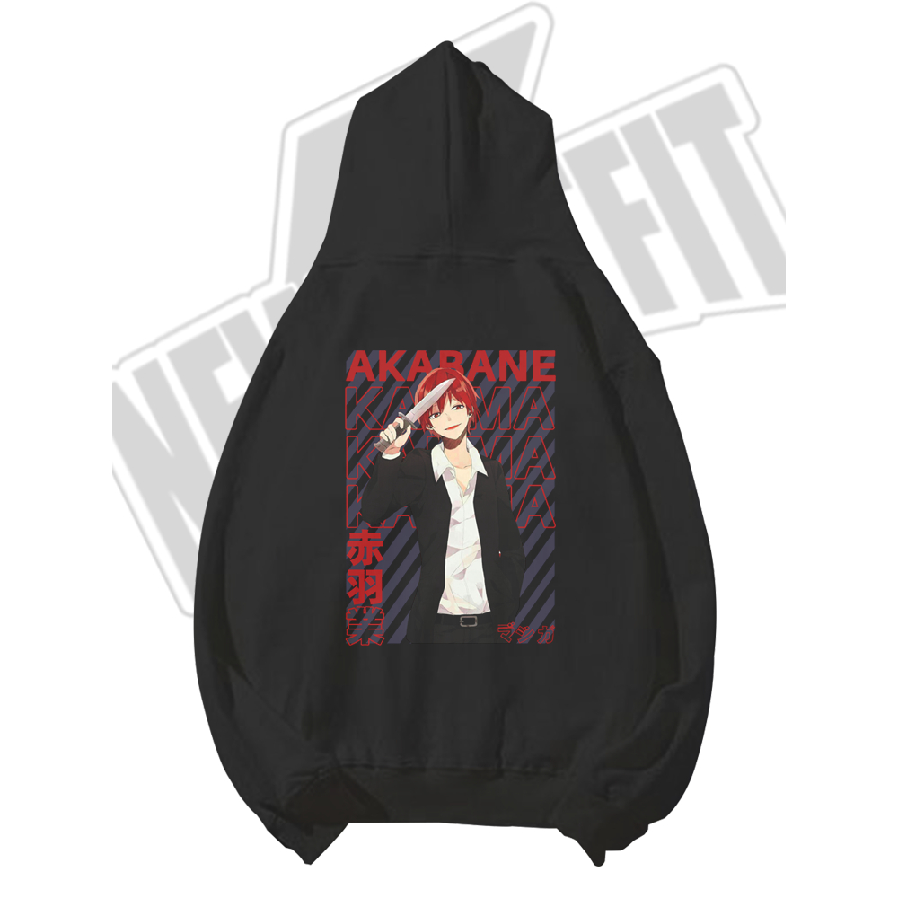 Hoodie Jumper Sweater Hodie Anime KARMA AKABANE KORO SENSEI ANSATSU KYOUSHITSU Wibu Jepang Manga
