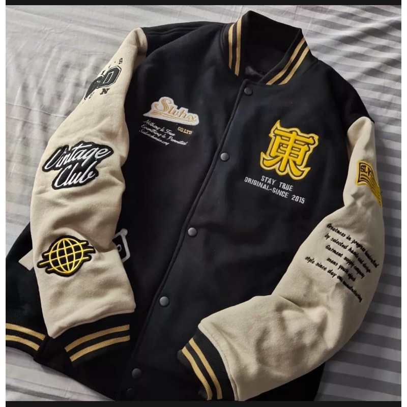 TERBARU Jaket Varsity Baseball Original FULL BORDIR-Jaket Bomber Varsity Original-Jaket Baseball