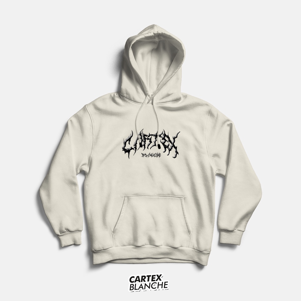 TERLARIS CARTEXBLANCHE  Emo Style Jaket Hoodie Jumper Sablon Unisex Pria  Wanita Size M  XXL