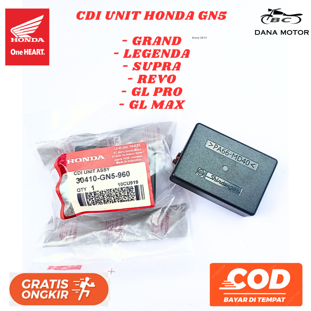 CDI GRAND / SUPRA SHINDENGEN GRADE A / Cdi Gren Original Primium - 30410-GN5-960