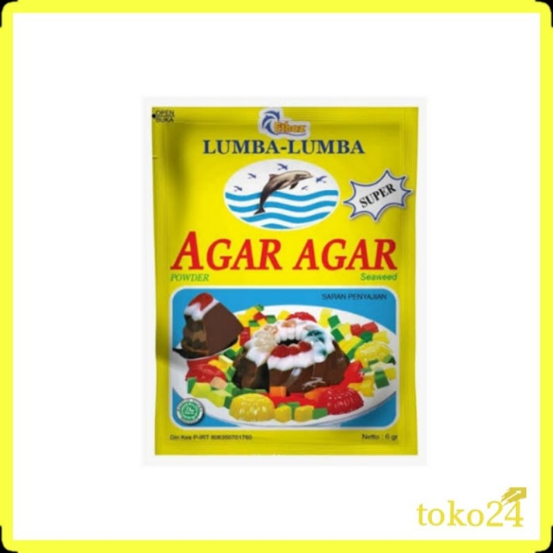 

Agar Agar Lumba-Lumba Sachet 6 gr