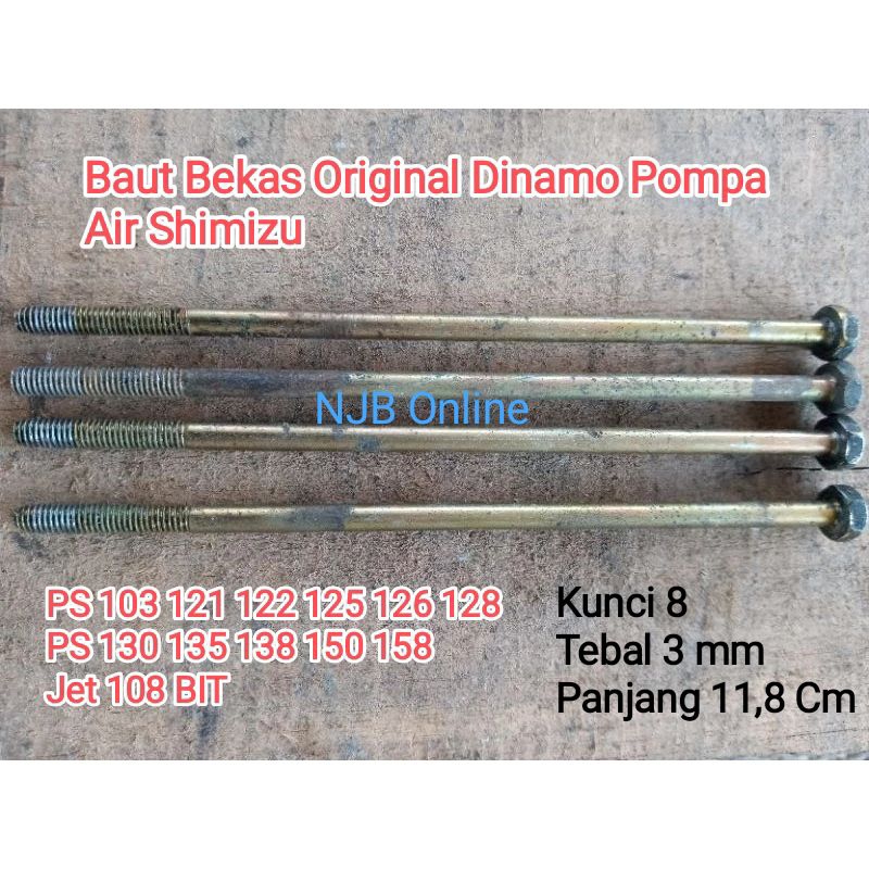 Baut Panjang Dinamo Pompa Air Shimizu Bekas