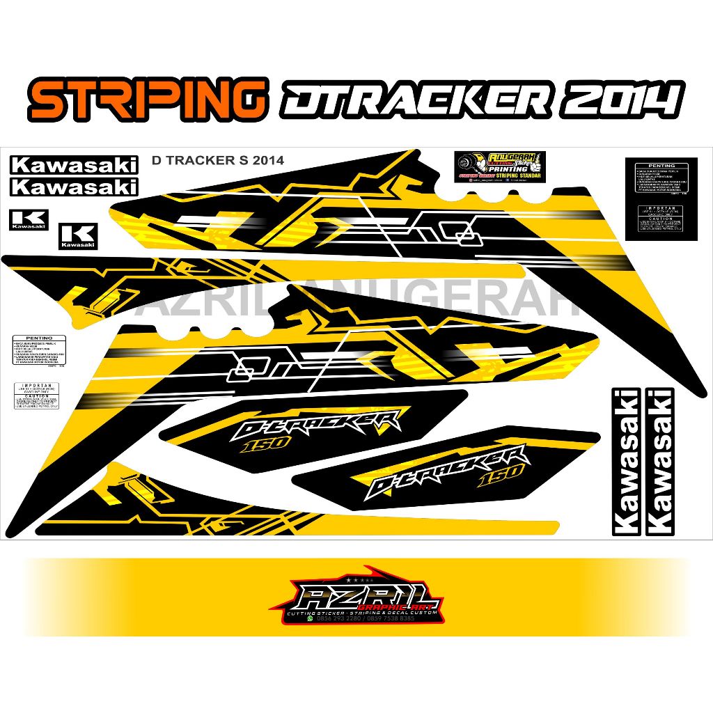Striping Dtracker old Kuning 2014