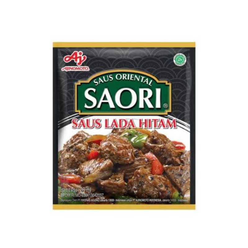 

Saori saus Lada hitam 26ml / Saori lada hitam / saori saus tiram / Saori lada hitam sachet / saori lada hitam murah