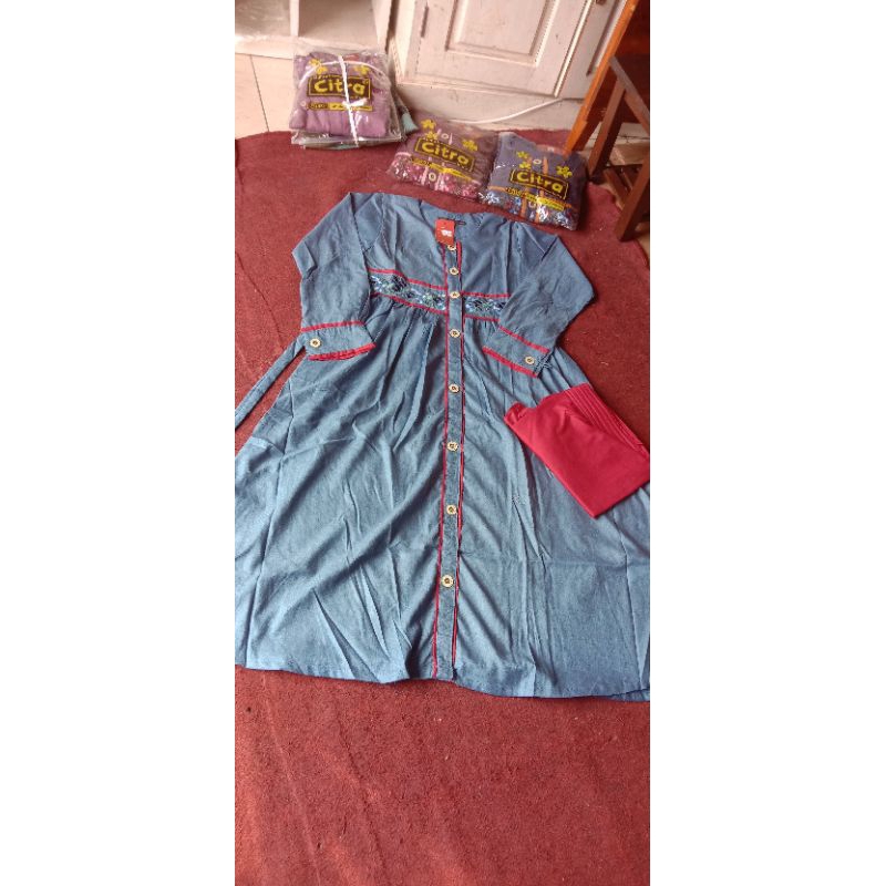 GAMIS CITRA KIDS MADINAH BORDIR SIZE 13-16