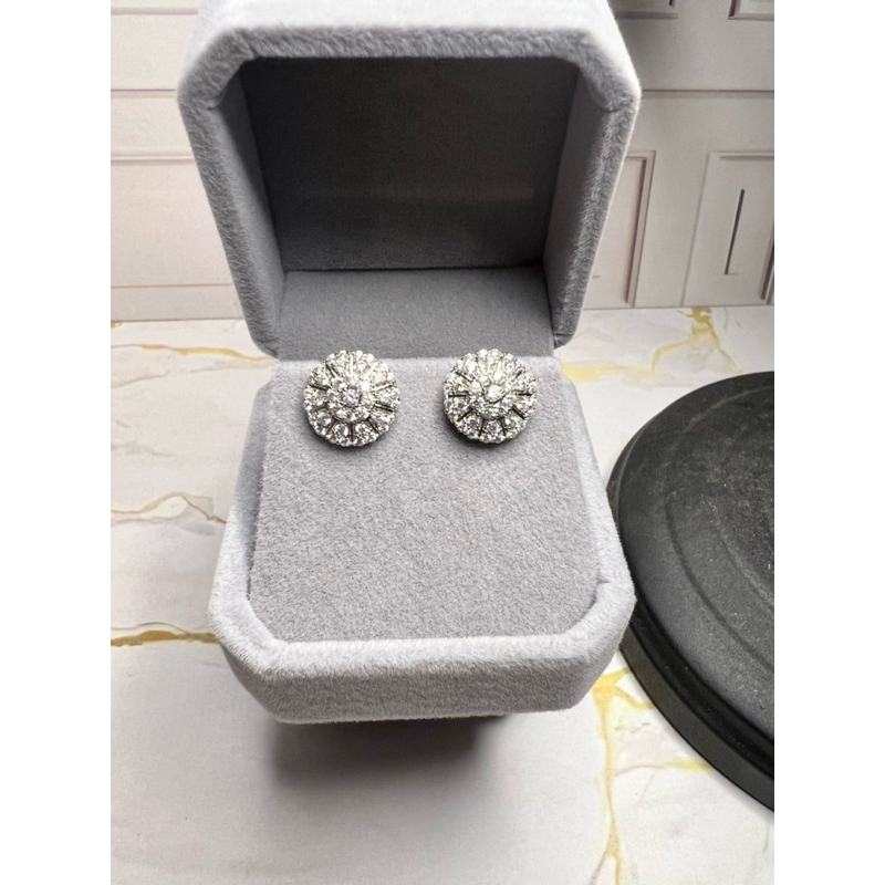 Anting Cubic Zircon Grade A+++ Model Perhiasan Lapis Emas Lv22