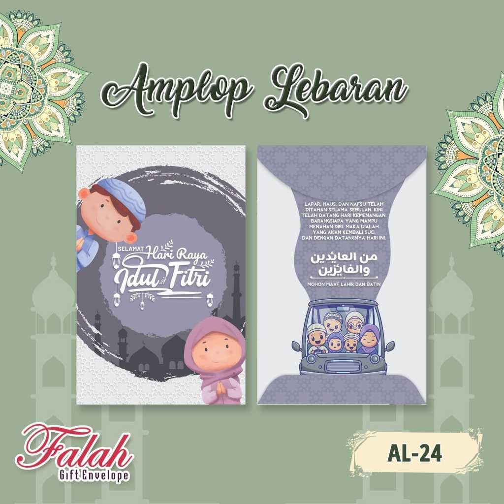 

Amplop Lebaran Falah Kode AL 24 isi 50 lembar / Muat selembaran Uang Tanpa di lipat / Amplop Cantik / Amplop Lucu / Amplop Lebaran