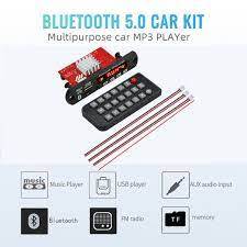 Kit Modul MP3 Jx-y08 12V Amplifier Mp3 Decoder Papan 2X65W Bluetooth Kompatibel 5.0