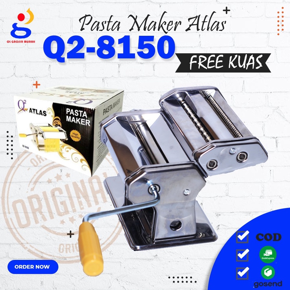 CmC Pasta Maker Atlas Q2815 Gilingan Mie Molen Pangsit Cetakan Mie Penggiling Pencetak Pasta Kue s P