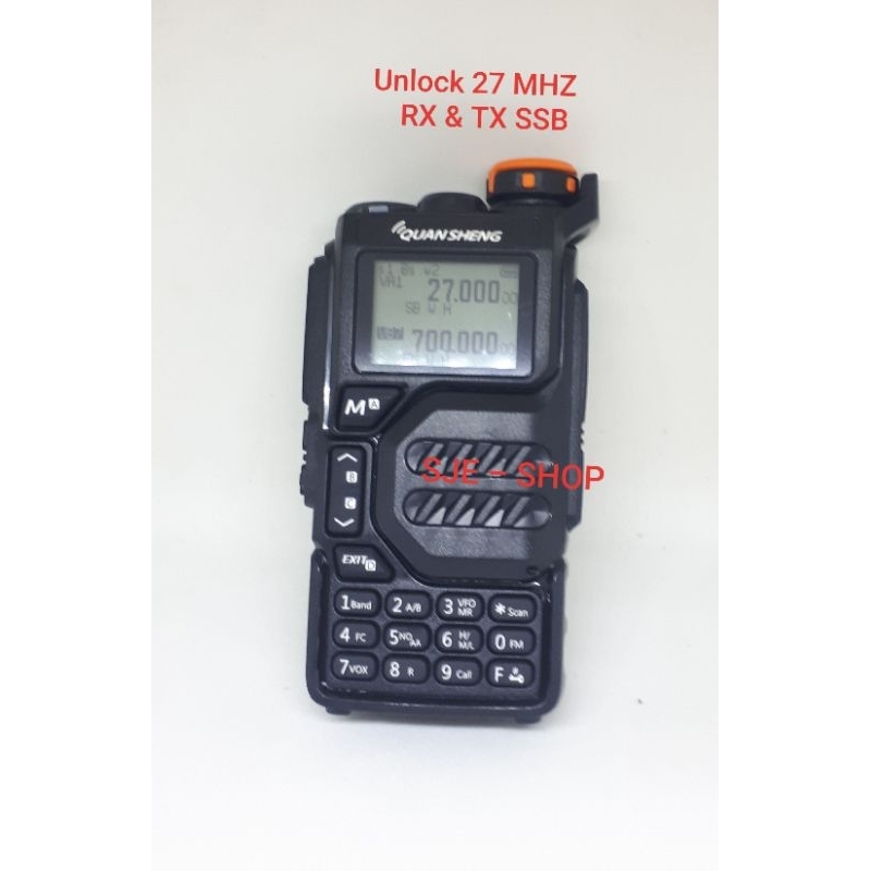 UNLOCK HT QUANSHENG UV K5  27 MHZ RX & TX DSB
