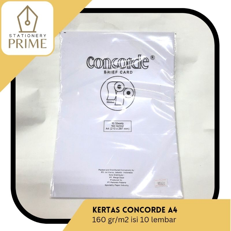 

Kertas Concorde 160gr A4 isi 10 lembar - Putih