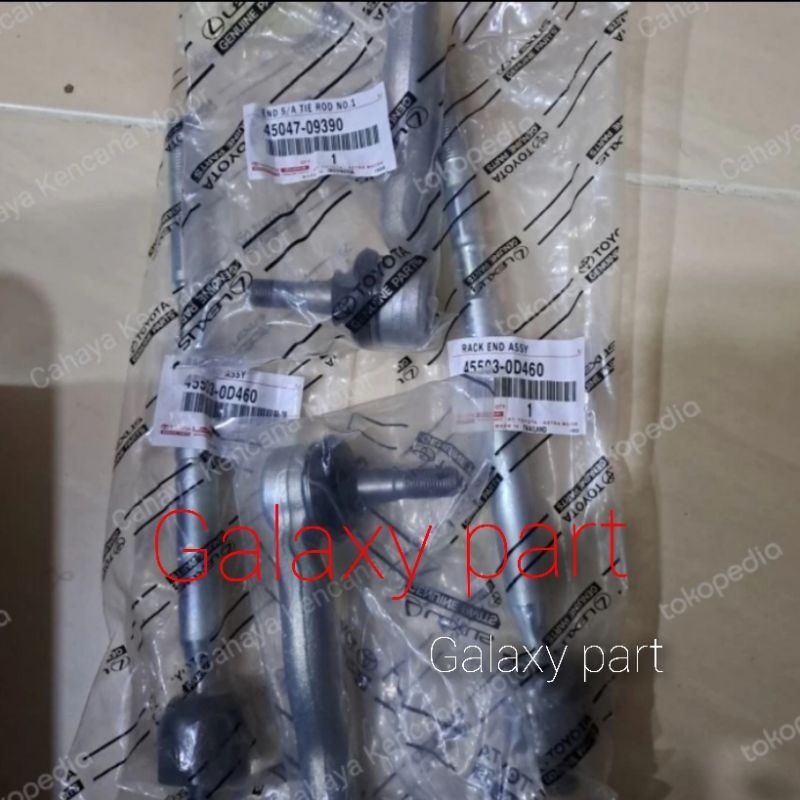 Tie rod end+Rack end All new Yaris All New Vios Gen3 2016 on Original 1paket.