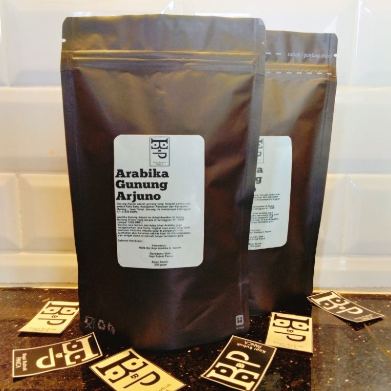 

Kopi Bubuk Arabika Gunung Arjuno Premium 200 gram, Murni 100% Kopi