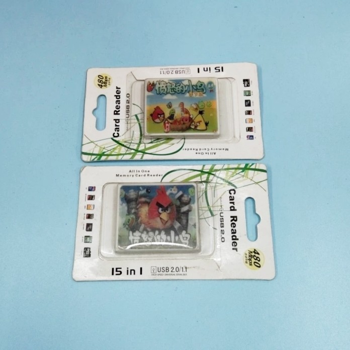 Card Reader 15 in 1 Motif Angry Birds Sale