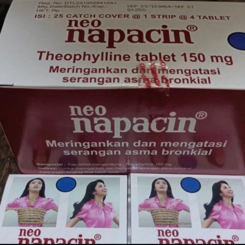 obat asma 1 box 25 strip@100 tablet Neo napacin