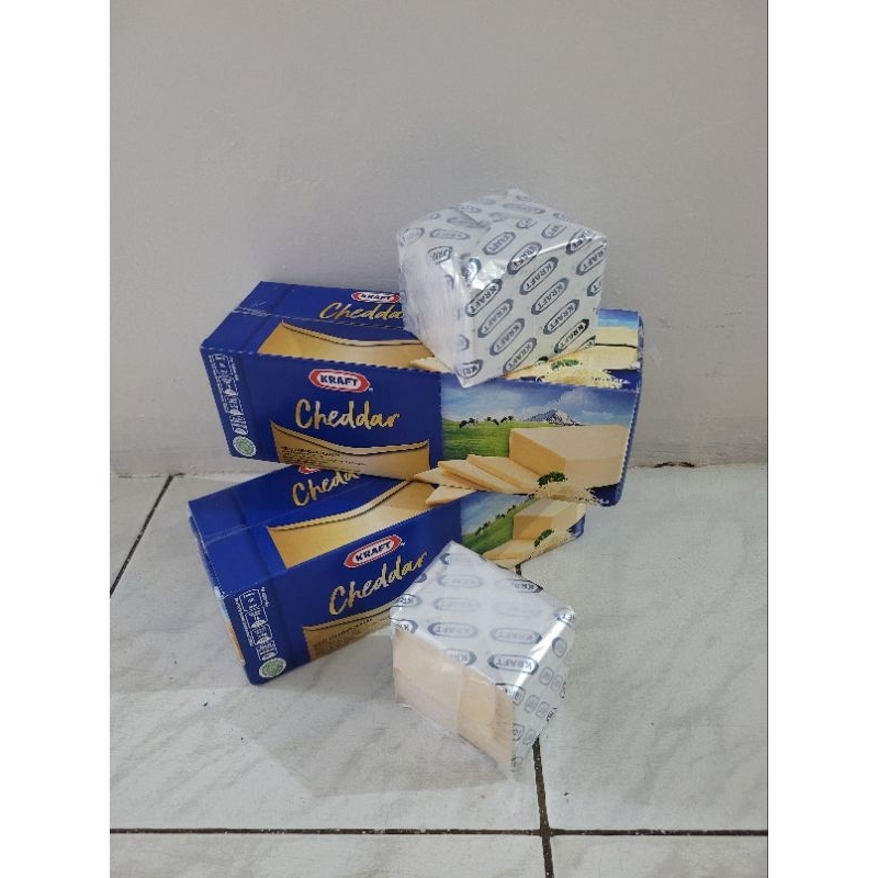 

keju kraft cheddar 500gr repack