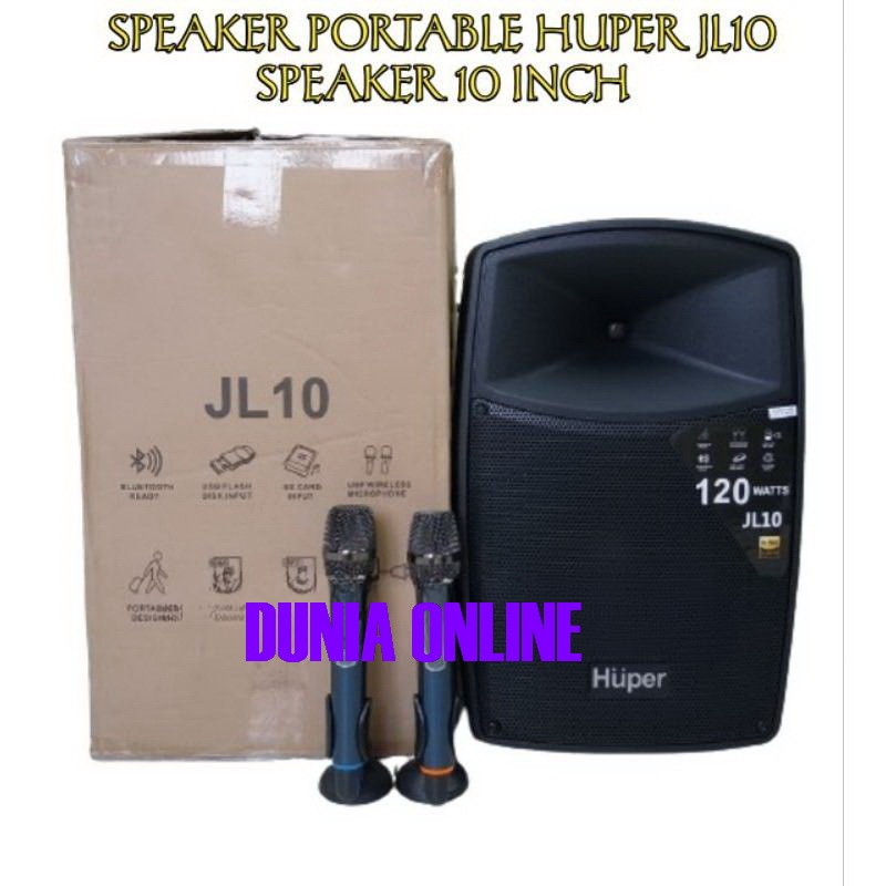 SPEAKER AKTIF PORTABLE  HUPER JL10 HUPER JL 10 JL-10 ORIGINAL