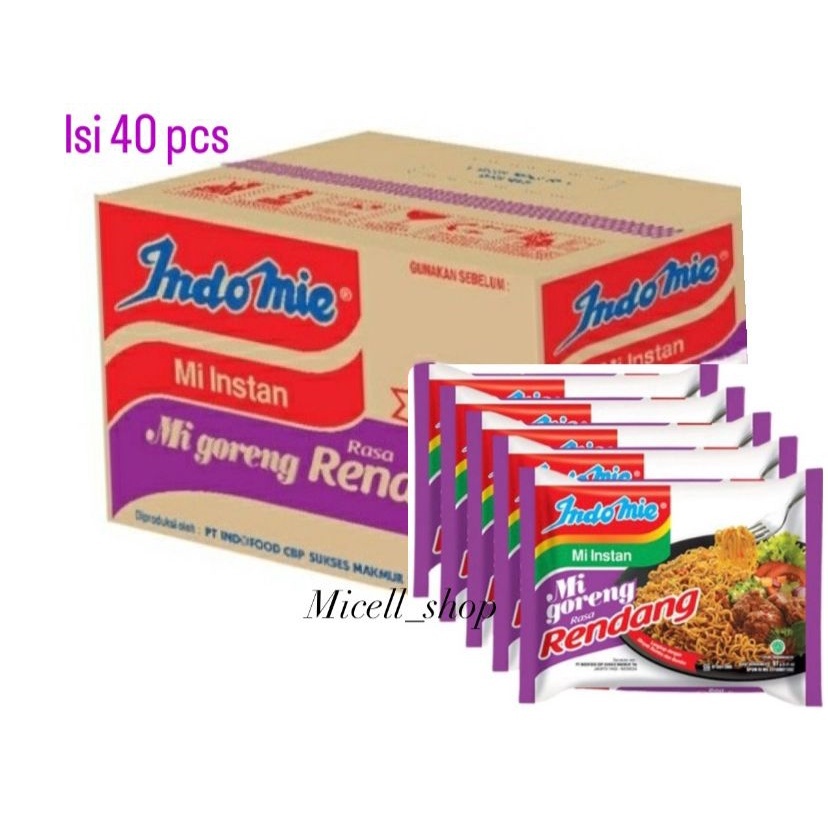 

MIE INSTAN INDOMIE GORENG RENDANG 1 DUS ISI 40 PCS