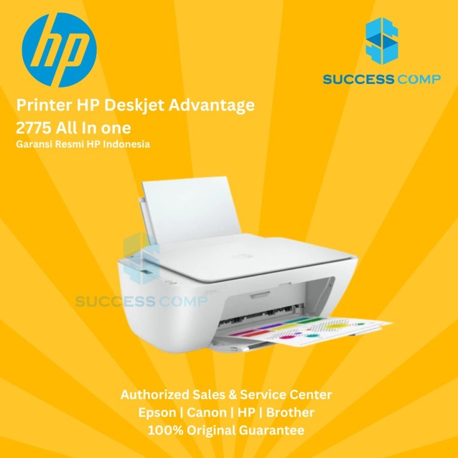 Printer HP Deskjet 2776 2775 All-In-one Printer Wireless Bluetooth Ink Advantage