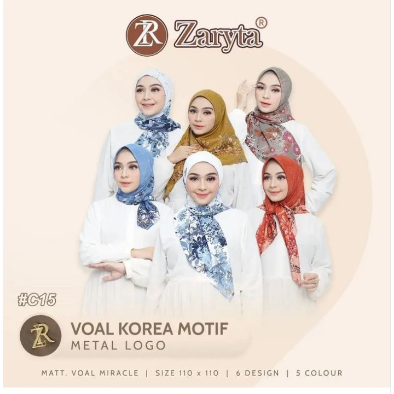 Hijab Zaryta Voal Korea Motif Pouch