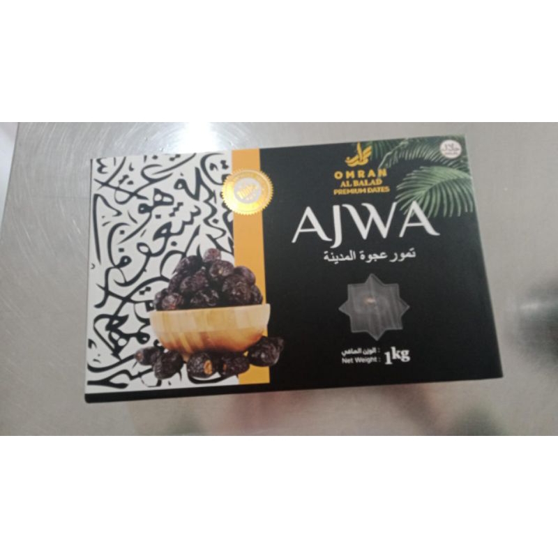 

KURMA AJWA PREMIUM /AJWA 1 KG / OMRAN ALBALAD/ AJWA LEMBUT /AJWA KWALITAS SUPER / KURMA AJWA MURAH AJWA / GIFT SET / HAMPERS / OLEH OLEH UMROH DATES 1000 GR
