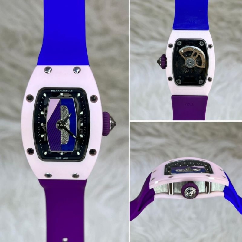 Jam tangan Automatic Swiss RM 07-01 Lady Colored Ceramic Collection fullset