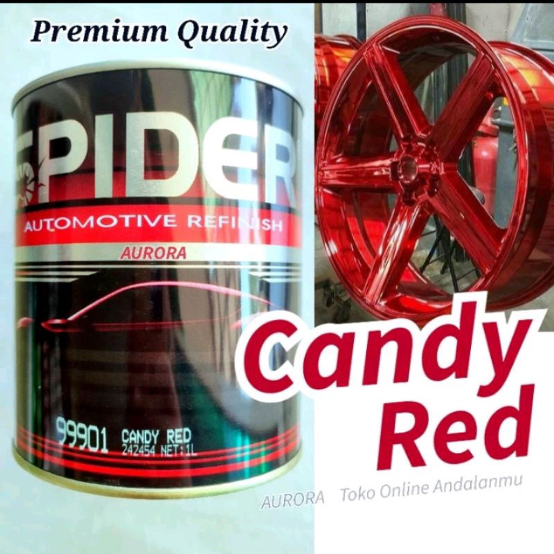 Cat Candy Red Spider Candytone Merah 99901 Candy Merah