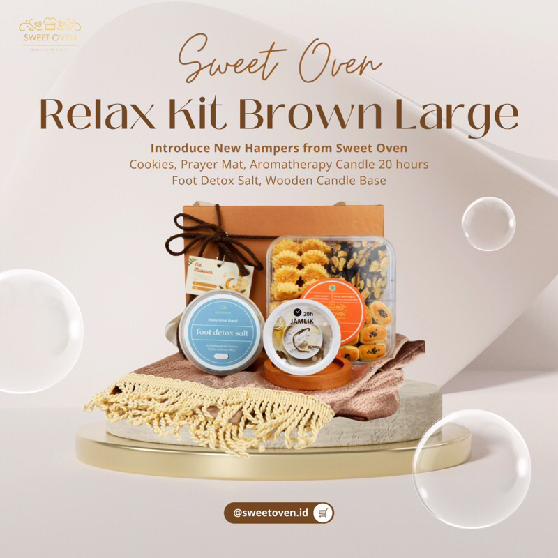 

Hampers Ied | Relax Kit Brown Large Sweetoven