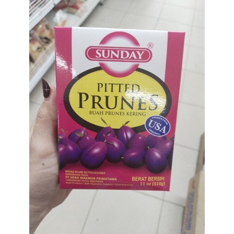 

SUNDAY Pitted Prunes 310gr buah plum kering