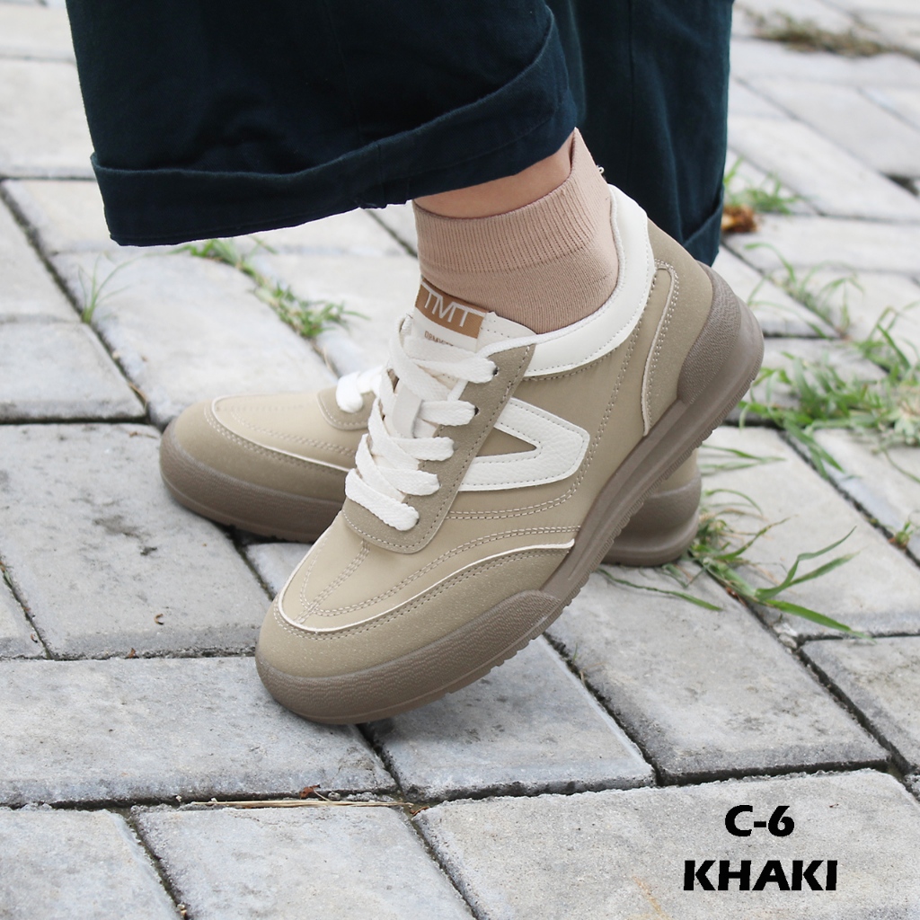 TERLARISSS Sepatu Kasual Jalan-Jalan Wanita Santai Kereen Sepatu Sneakers Wanita Import WC-6 Sepatu 