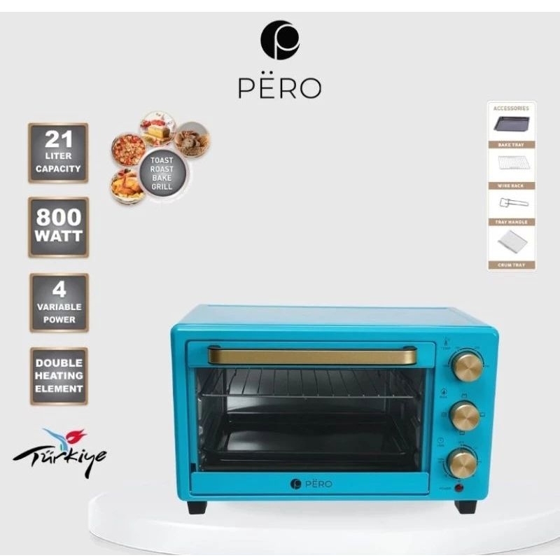 PERO Multifunction OVEN 21LT / Oven listrik watt rendah 800w 21 liter