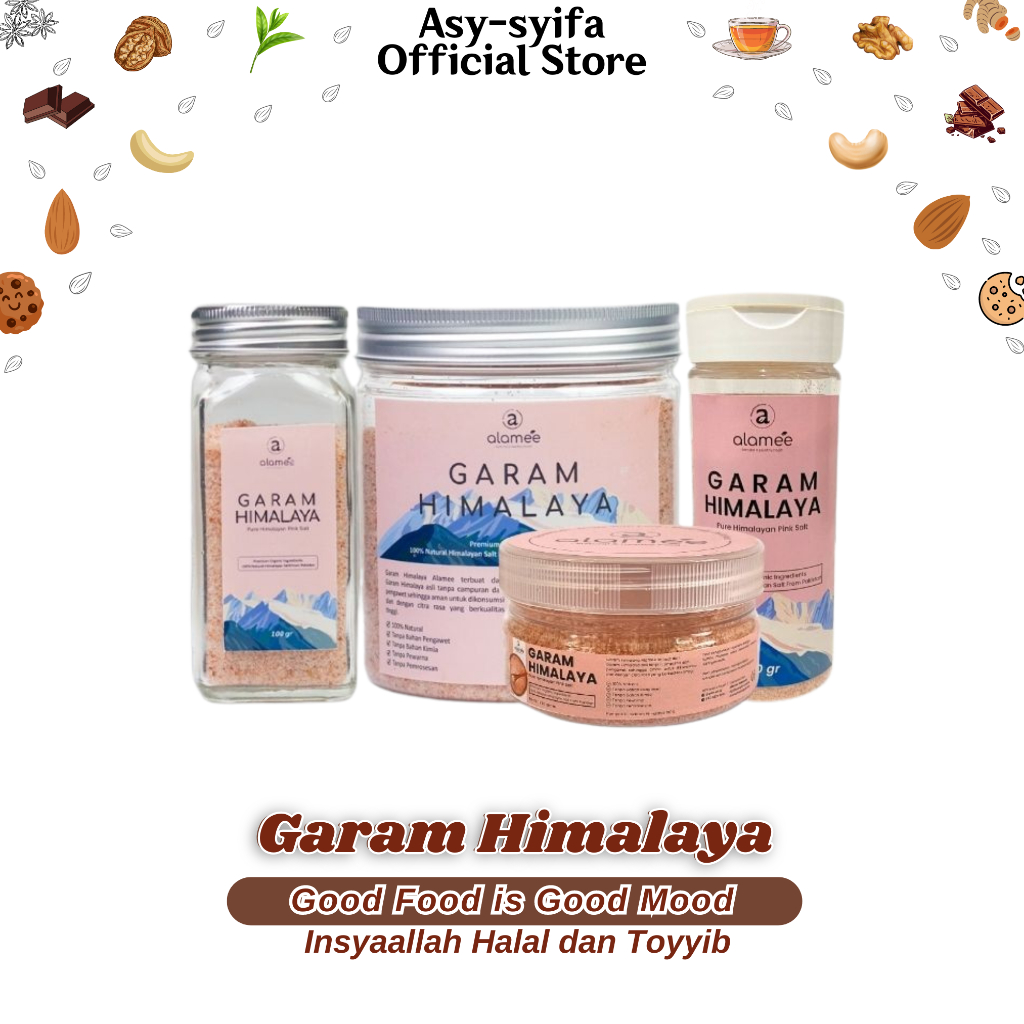 

Garam Himalaya Original Himalayan Salt Sea Ukuran 500g Pink Rock Salt Pakistan Asli Murah Tahan Lama