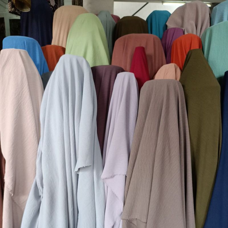 Crinkle Polos / Airflow / Kain Crinkle Airflow / Bahan Crinkle Airflow / Cey Airflow