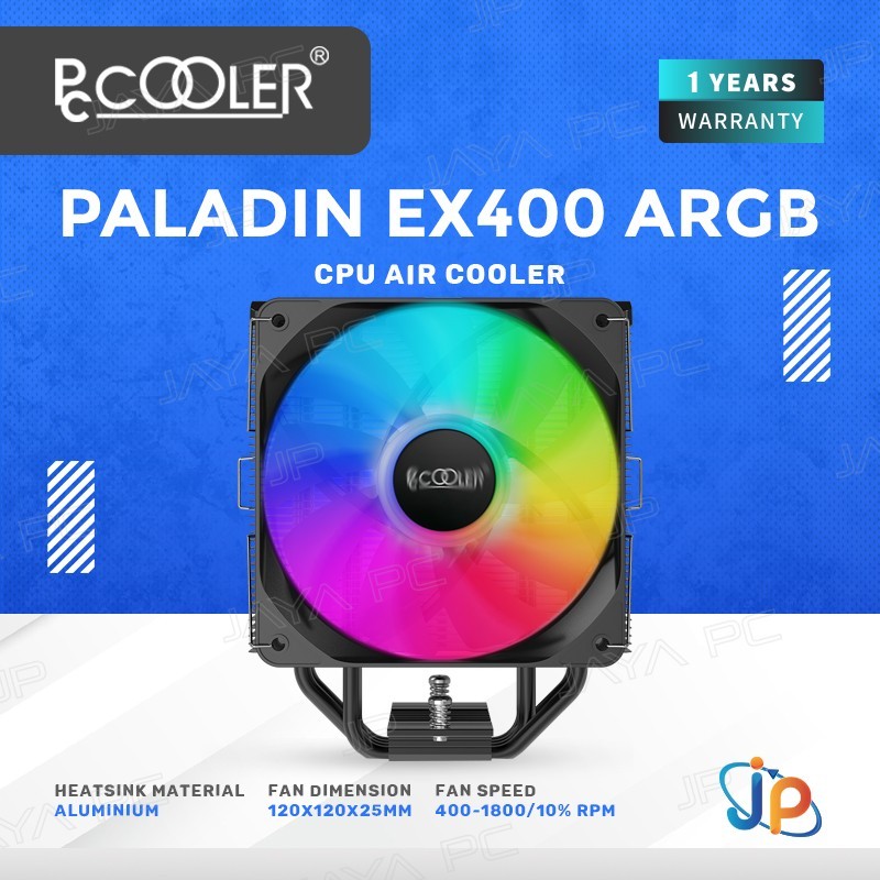 PCCOOLER Paladin EX400 ARGB - Tower CPU Air Cooler Fan