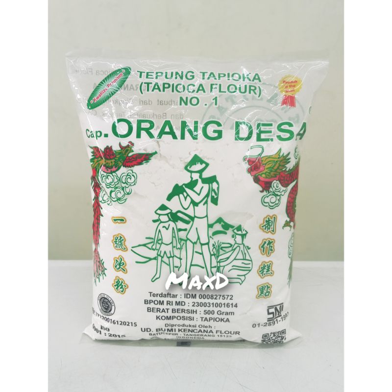 

Tepung Tapioka Cap ORANG DESA 500 gr