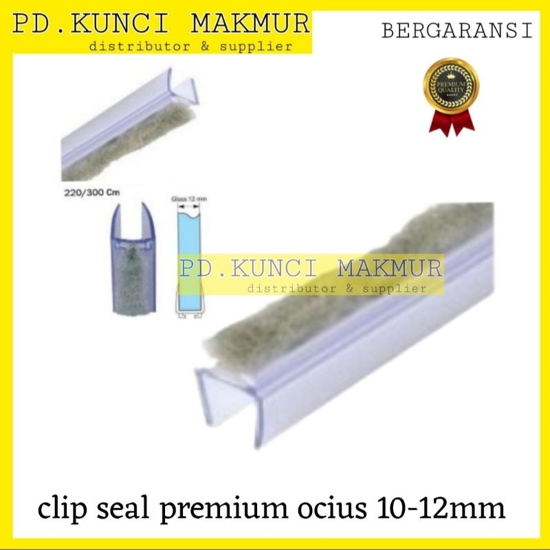 clip seal bulu mohair premium 10-12mm mohair bulu 220cm seal pintu kaca bulu