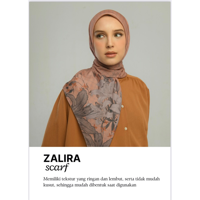 Zoya Zalira Scarf - Scarf motif cantik terbaru dari zoya