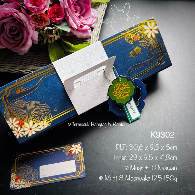 

K9302 Kotak Mooncake isi 3 K88| K93 Dus Imlek| Sincia| Lebaran Nastar Box Pia Packaging