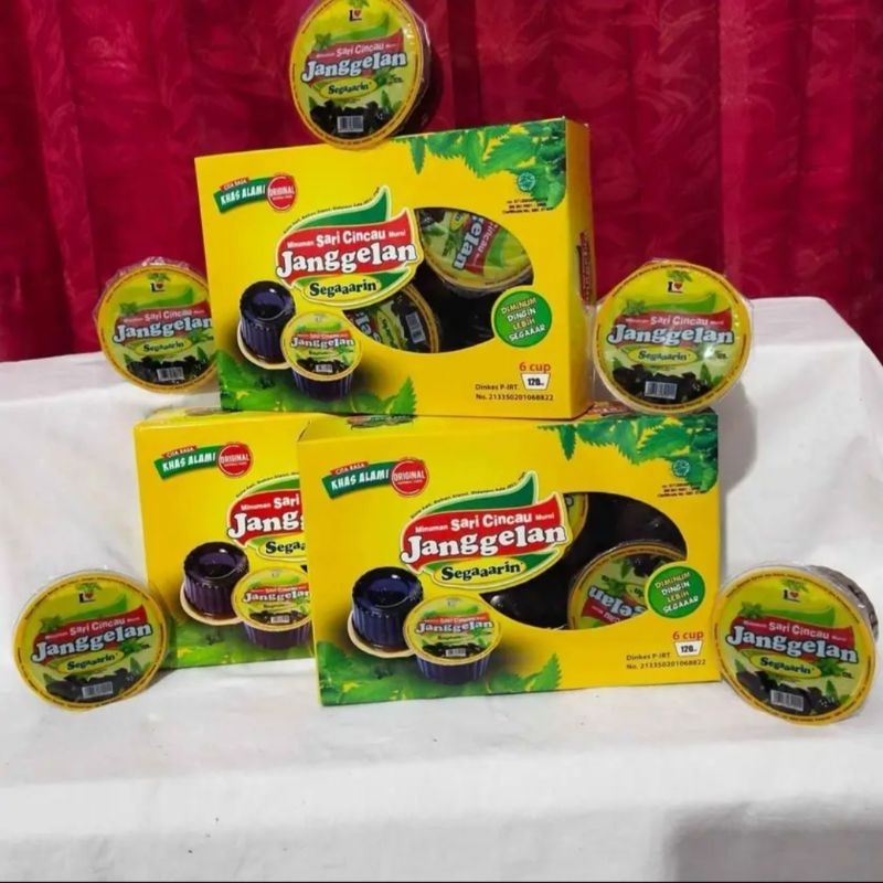 

minuman sari cincau murni janggelan segaaarin 24cups @120ml