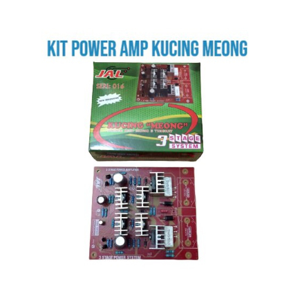KIT POWER AMPLIFIER MONO 3 TINGKAT 1000 WATT KUCING MEONG