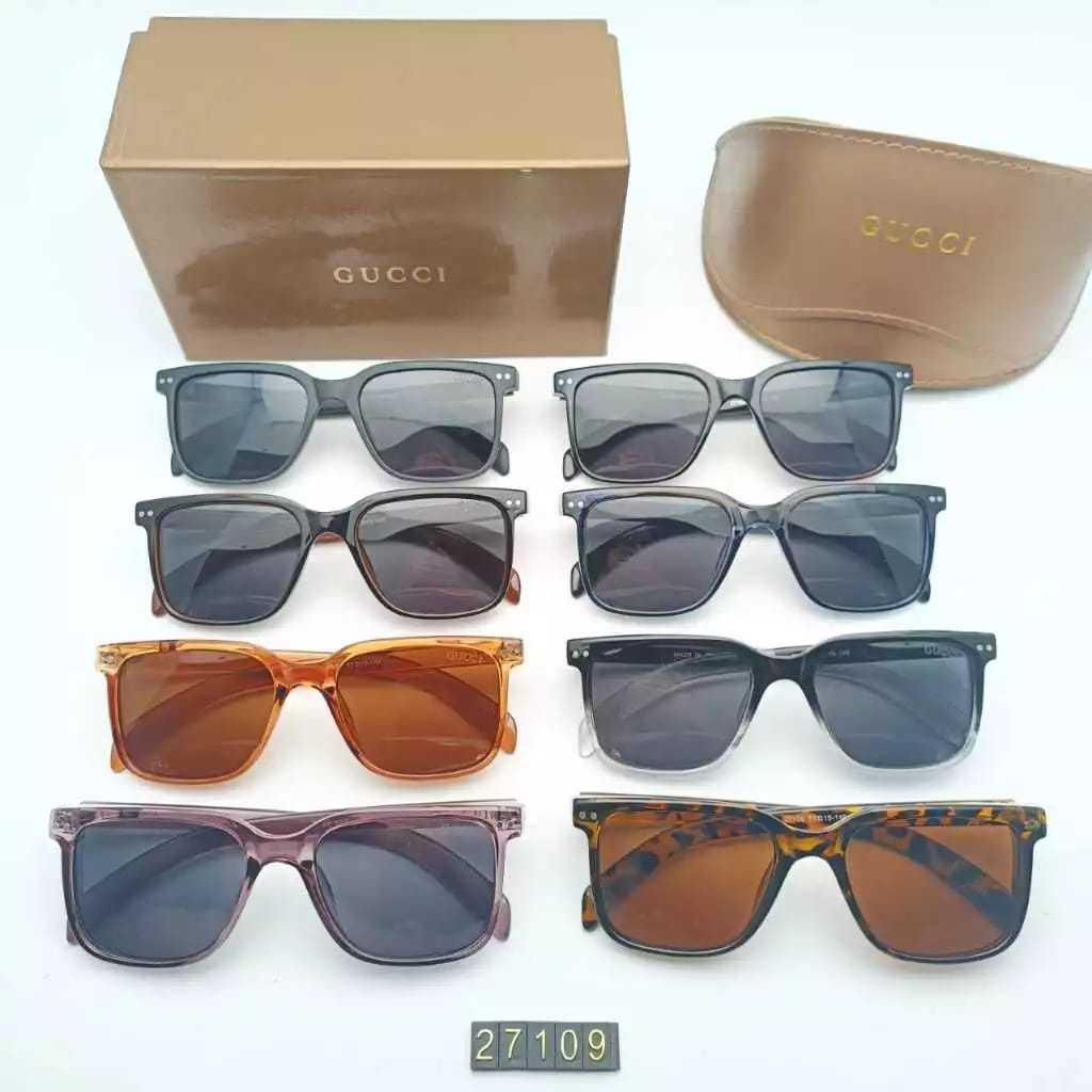 NEW KACAMATA SUNGLASSES GUCCI 27109 PRIA/WANITA UNISEX SUPER PREMIUM