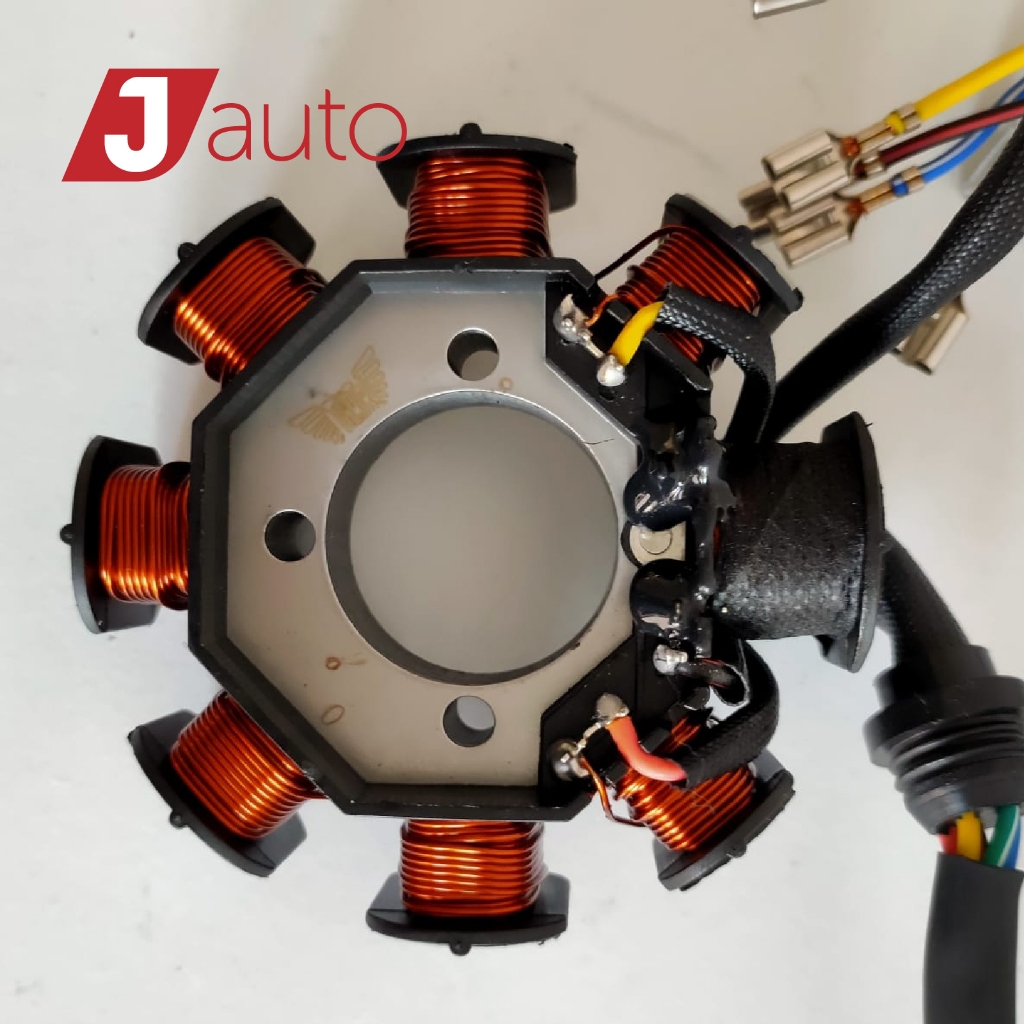 Spull Assy 8 Lilitan / Pole Kendaraan Motor Tiga Roda  Viar Kaisar Karya JialIing Fukuda Nozomi Toss