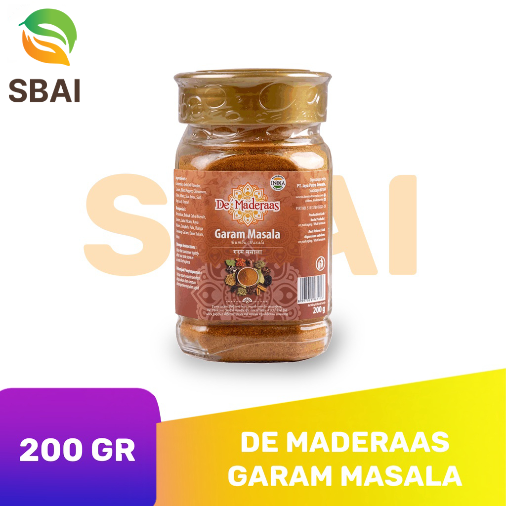 Garam Masala / Bubuk Kari / Bumbu Kari De Maderaas 200 gram