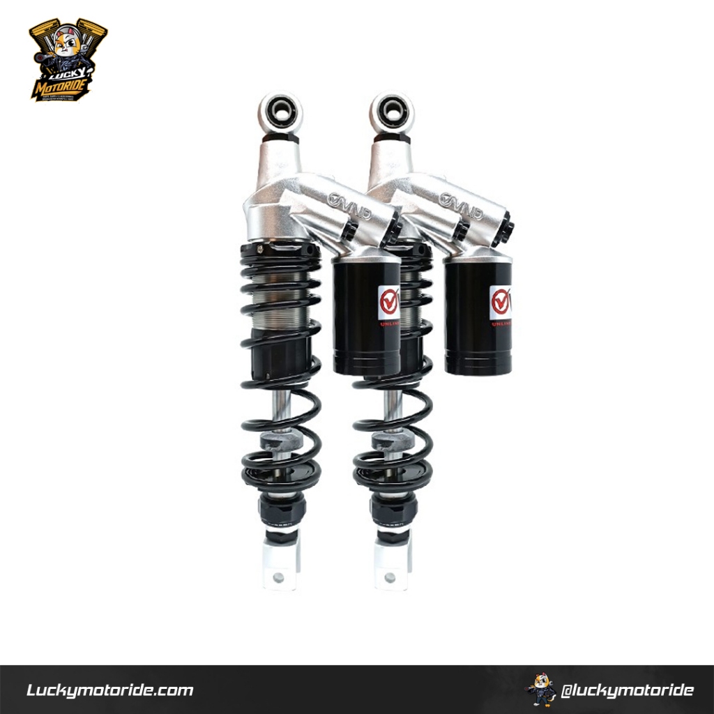 VND Shockbreaker Tabung Atas AK 111 B1 335mm Nmax 155/ PCX 150 Lokal - Black
