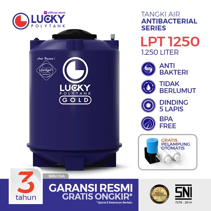 Tangki / Toren Air Tangki Tanam Lucky 650 dan 1250 liter