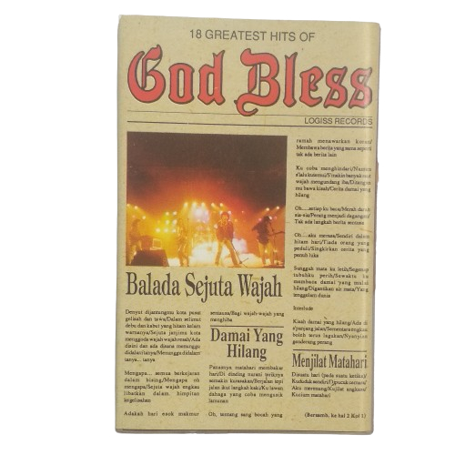 kaset pita - God Bless - 18 greatest hits God Bless