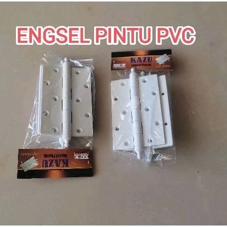 ENGSEL PINTU PLASTIK PVC PUTIH KAMAR MANDI | ENGSEL PVC KAMAR MANDI | ENGSEL PVC MERK KAZU