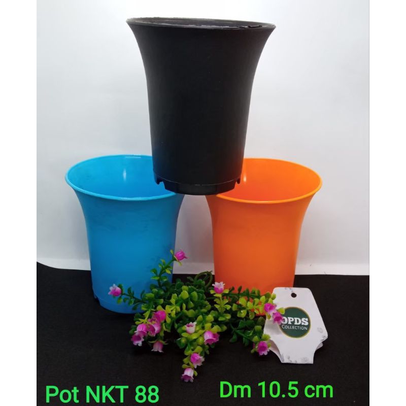Pot NKT 88 Vas Bunga Plastik Ada lubang Pot bunga hidup vas bunga hias