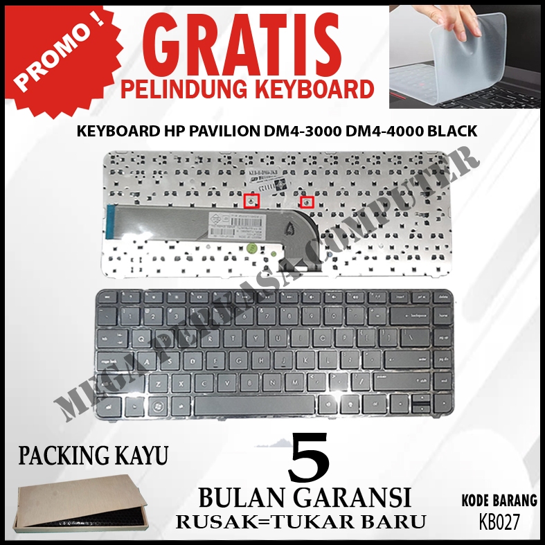 Keyboard HP Pavilion DM4-3000 DM4-4000 Free Protector