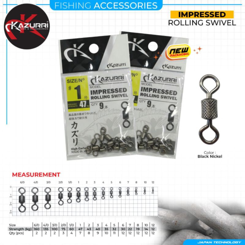 Swivel Pancing  Kazurri ROLLING SWIVEL Kuat